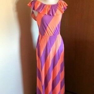Lilly Pulitzer Orange and Pink Maxi Dress NWT